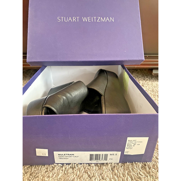 Stuart Weitzman open toes Muletrain Nero TW23523 blk M5.5 sandals - Picture 2 of 13